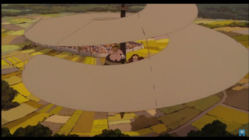 This movie is full of allusions to renaissance art - in this instance Da Vinci’s Aerial Screw